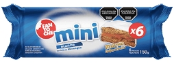 FANTOCHE MINI ALFAJOR BLANCO BANDEJA X 6 UN.