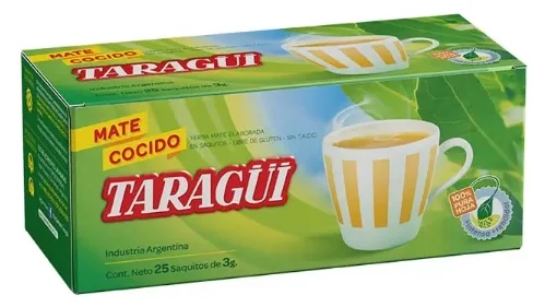TARAGUI MATE COCIDO S/ENSOBRAR X 25 UN.