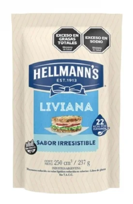 HELLMANNS MAYONESA LIVIANA D.P. X 237 GRS.