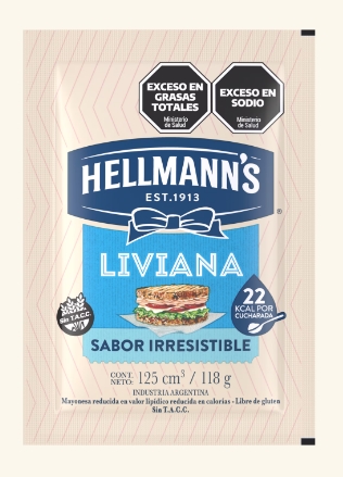 HELLMANNS MAYONESA LIVIANA SACHET X 20 UN.