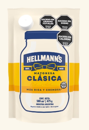 HELLMANNS MAYONESA REG DOY PACK X 475 CC.