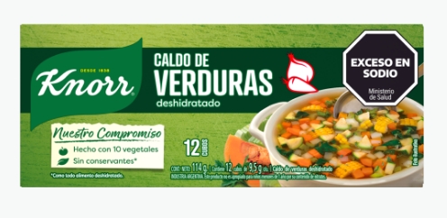 KNORR CALDO DE VERDURA X 12 UN.