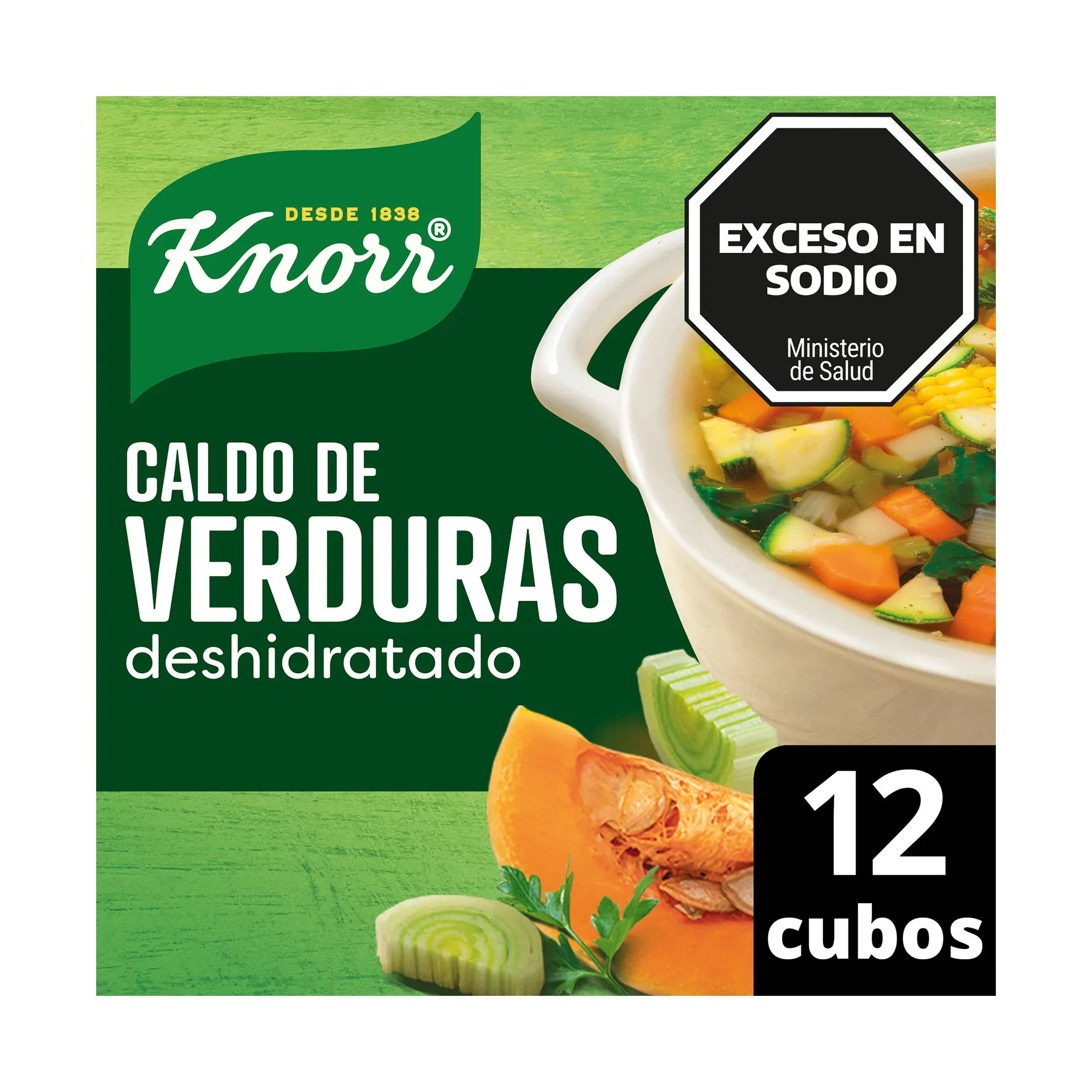 KNORR CALDO DE VERDURA X 12 UN.