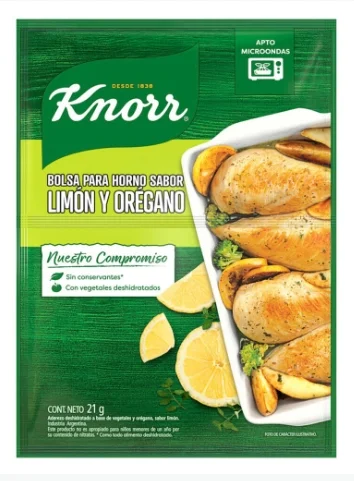 KNORR BASE P/HORNO LIMON Y OREGANO X UN.