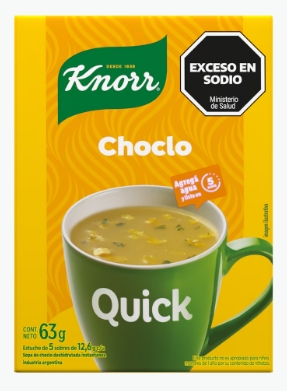 KNORR SOPA QUICK CHOCLO C/PEREJIL X 5 UN.