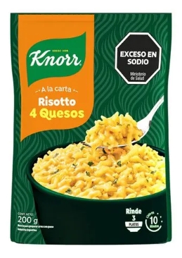 KNORR RISOTTO CUATRO QUESOS X 200 GRS.