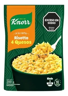 KNORR RISOTTO CUATRO QUESOS X 200 GRS.