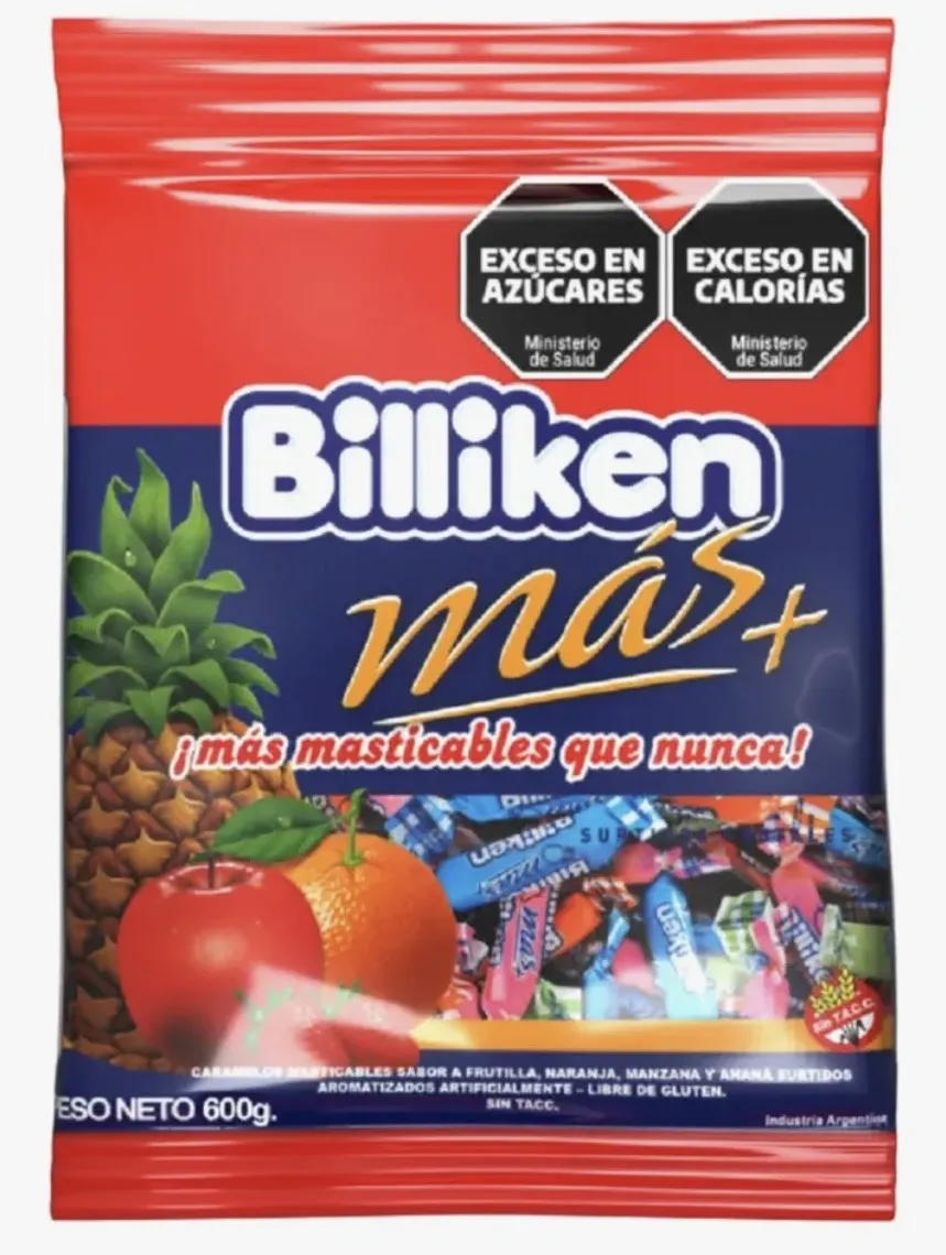 BILLIKEN MASTICABLES FRUTAL X 150 GRS.