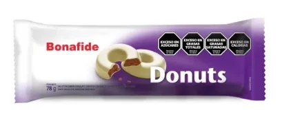 BONAFIDE DONUTS BLANCAS X 78 GRS.