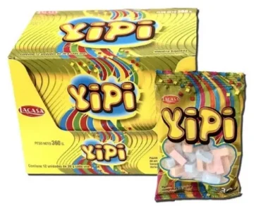 YIPI PASTILLAS FRUTALES SURTIDAS X 12 UN.
