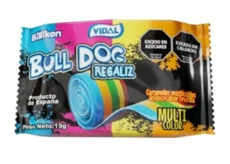 BULL DOG REGALIZ VIDAL ROLLO MUTLICOLOR X 24 UN.