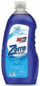 ZORRO LIQUIDO C/SUAVIZANTE BOTELLA X 800 ML.