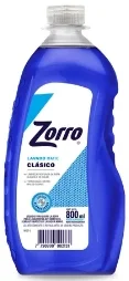 ZORRO LIQUIDO CLASICO BOTELLA X 800 ML.