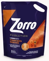 ZORRO LIQUIDO EVO. QUITAMANCHA DOY  PACK X 3 LT.