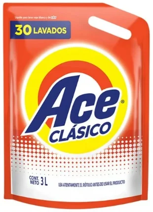 ACE LIQUIDO CLASICO DOY PACK X 3 LTS.