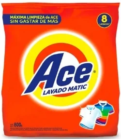 ACE JABON EN POLVO MATIC X 800 GRS.