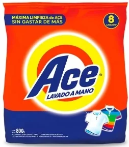 ACE JABON EN POLVO REGULAR X 800 GRS.