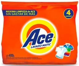 ACE JABON EN POLVO MATIC X 400 GRS.