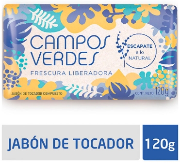 CAMPOS VERDES JABON FRESCURA LIBERADORA X 120 GRS.