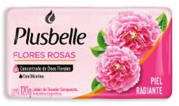 PLUSBELLE JABON FLORES ROSAS X 120 GRS.