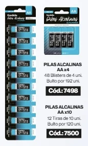 CANDELA PILAS ALCALINAS AA (CHICAS) X 4 UN.