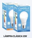 CANDELA LAMPARAS LED LUZ FRIA X 12 W. X 5 UN.